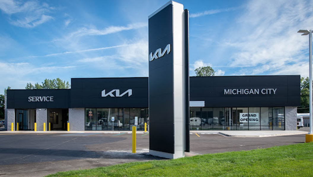 Exterior of Kia in Michigan City IN